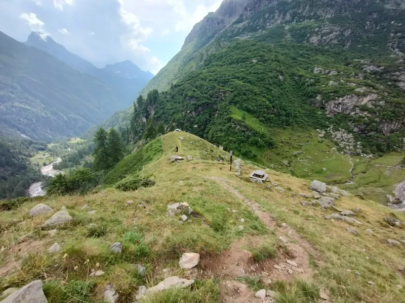 Paesaggio durante l'escursione: Rifugio Crespi-Calderini